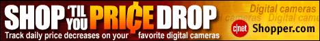 Track digital camera price changes at CNET Shopper